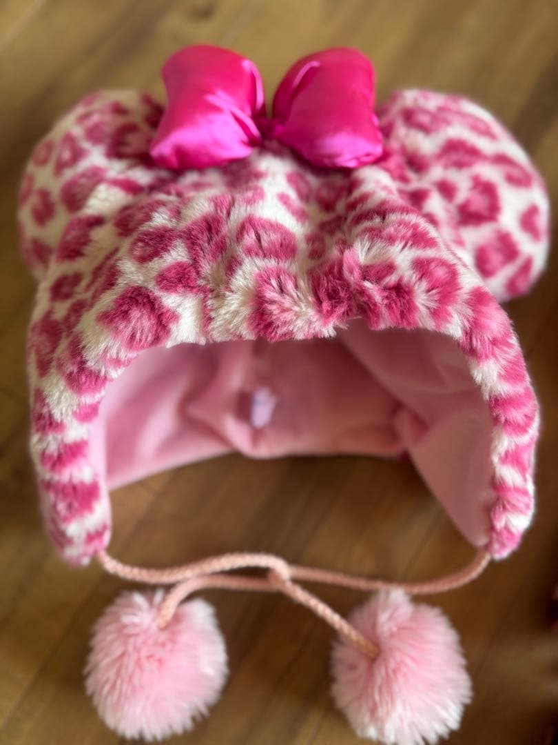 ディズニーヒョウ柄ファンキャップ2点セット