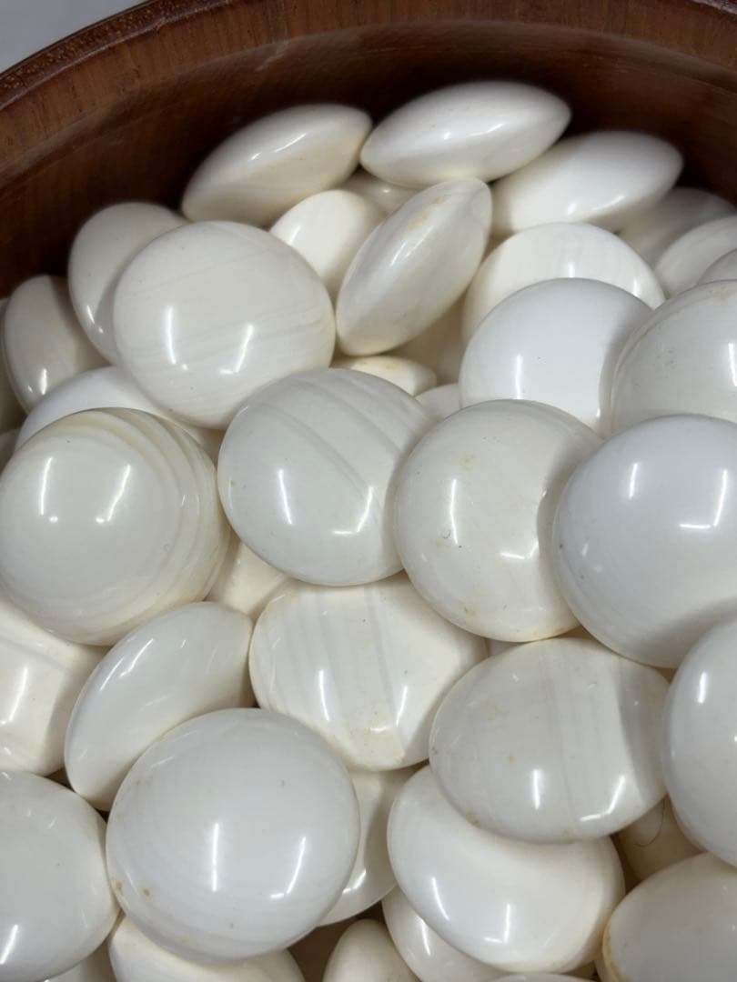 碁盤 碁石付き 希少 囲碁 碁石 本蛤碁石 碁盤セット