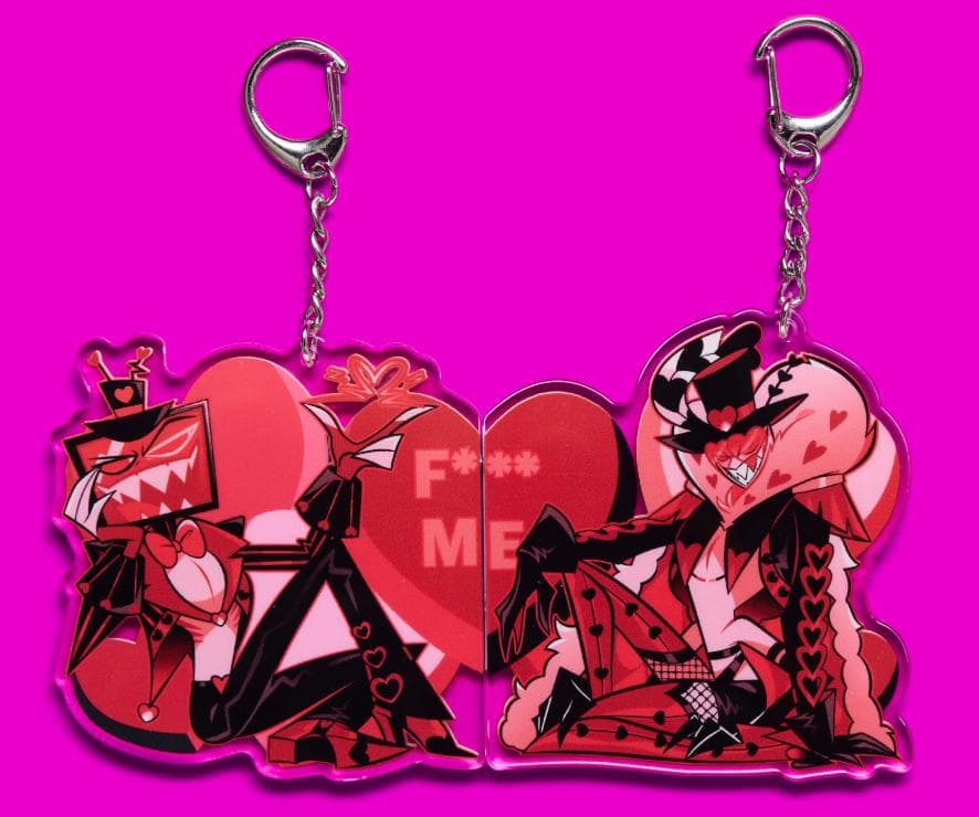 Hazbin Hotel Vox Valentino バレンタイン キーチェーン