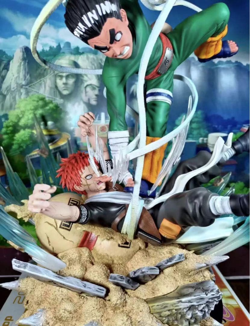 ナルト ロックリー vs 我愛羅 ガレージキット ガレキ スタチュー