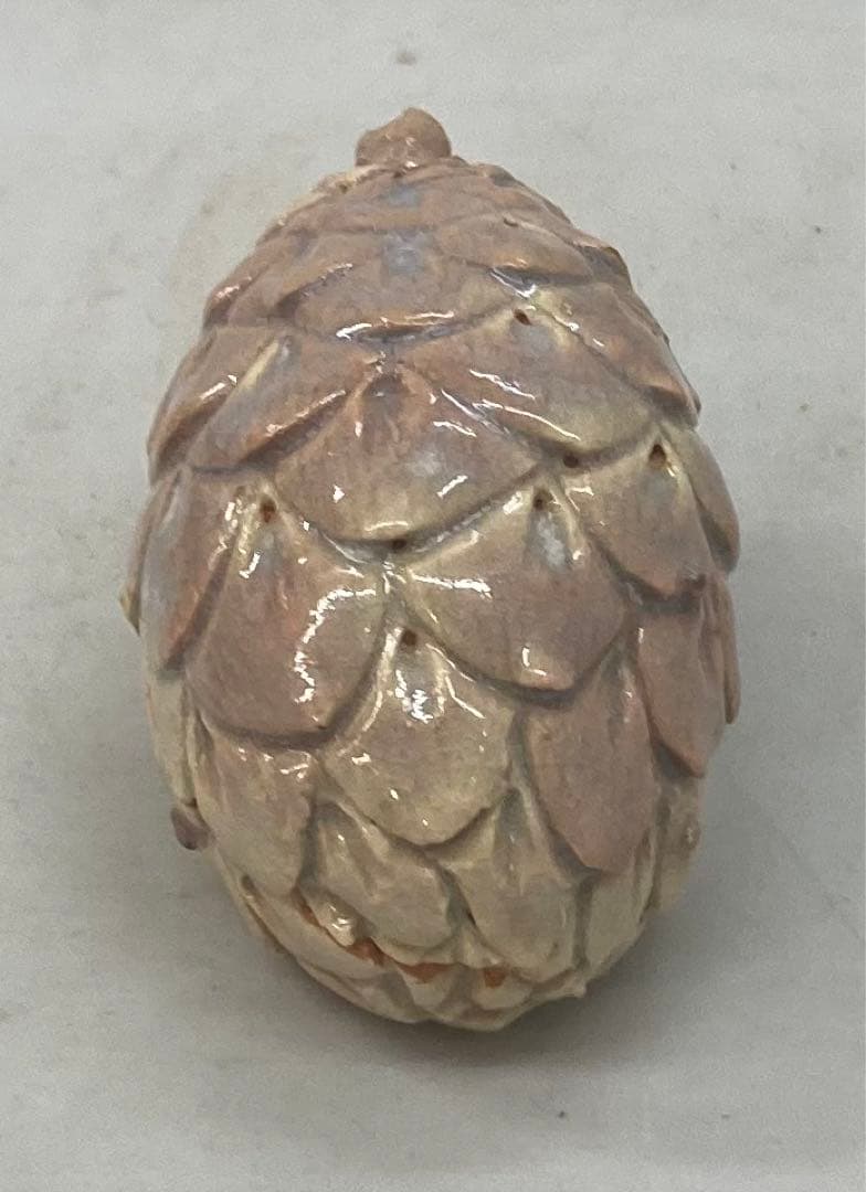 B236b「萩焼松笠香合」第十一世坂高麗左衛門造　共布共箱　韓峯　茶道具