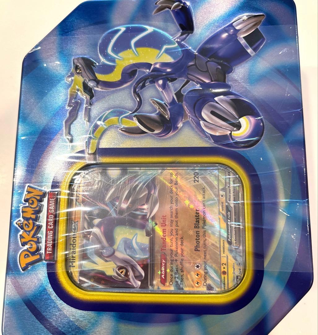 週末値引✨ポケモン パルデアLegends Tin -Miraidon 缶BOX