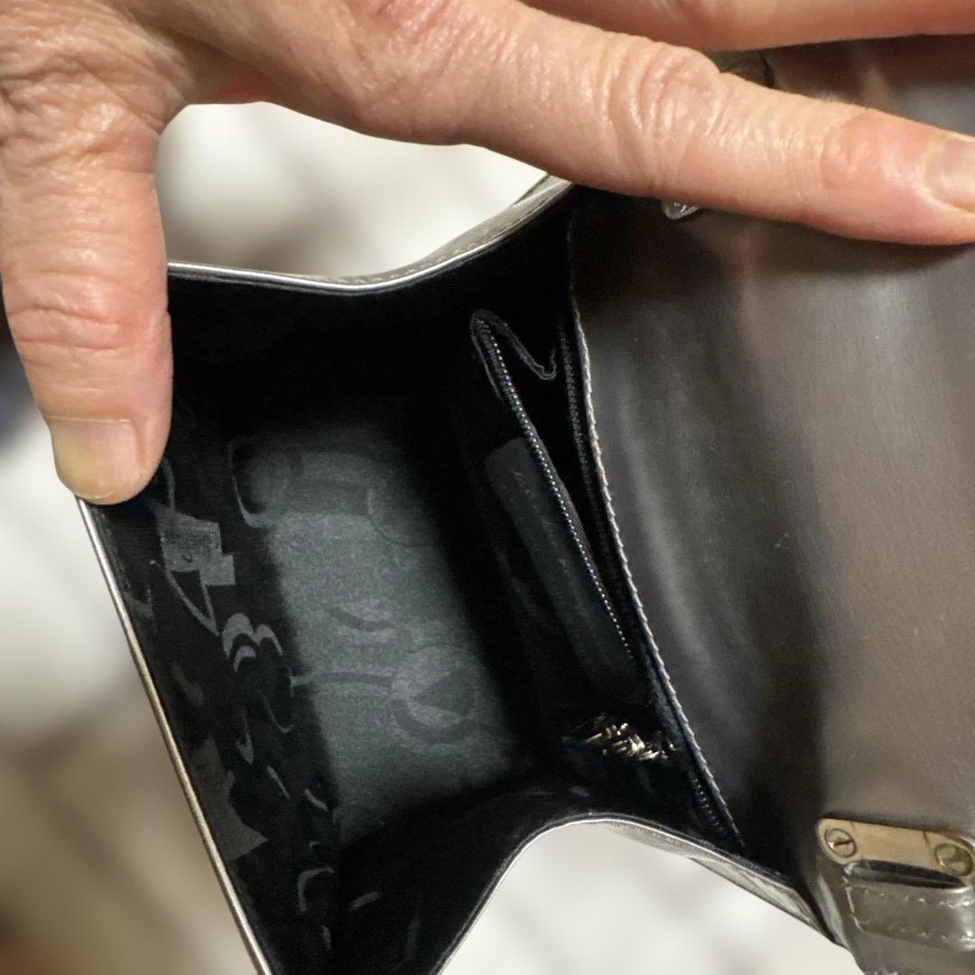 フェラガモ　￼シルバー　￼ミニバッグ