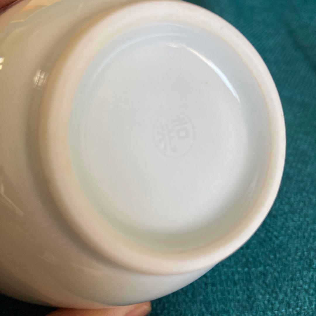 京焼 清水焼 平安吉兆 高山寺 鳥獣戯画倣　汲出 茶碗 湯呑 五客 共箱付き