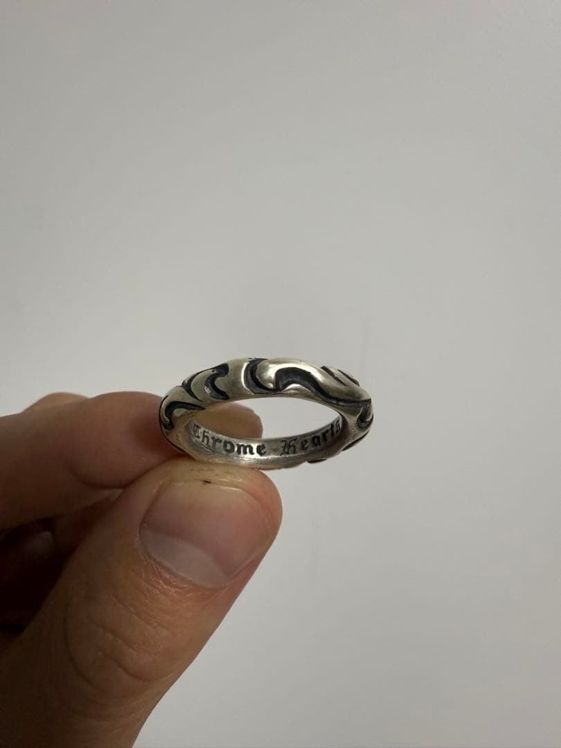 Chrome Hearts クロムハーツ スクロールバンド　リング　13号