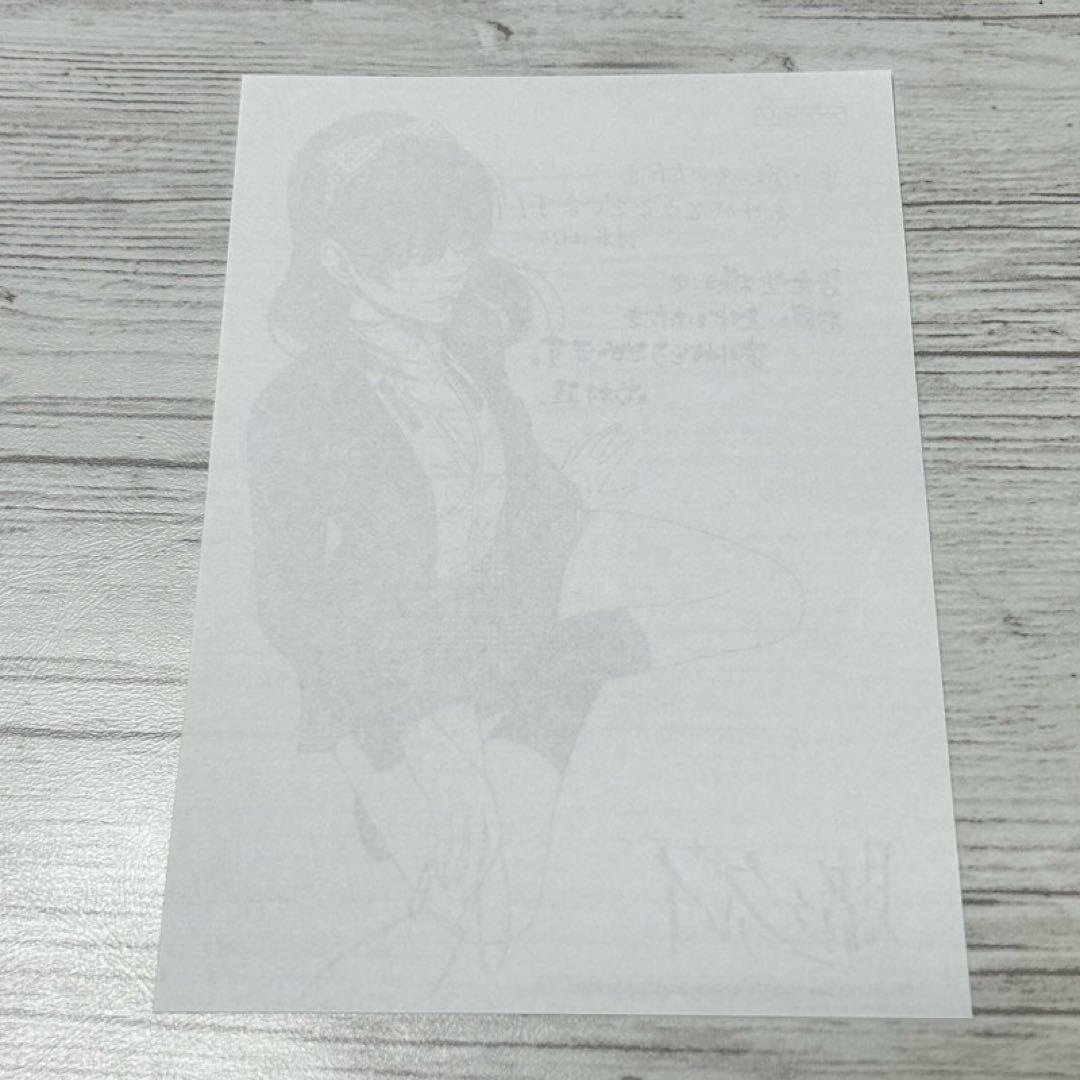 109【メルカリ便】賭ケグルイ 啓文堂　特典 イラストペーパー +ミニ色紙　栞