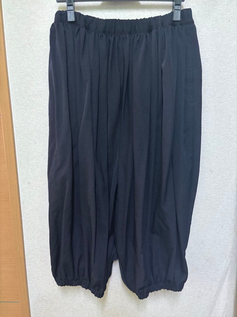 COMME des GARÇONS ブラックサルエルパンツ XS