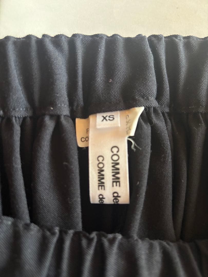 COMME des GARÇONS ブラックサルエルパンツ XS