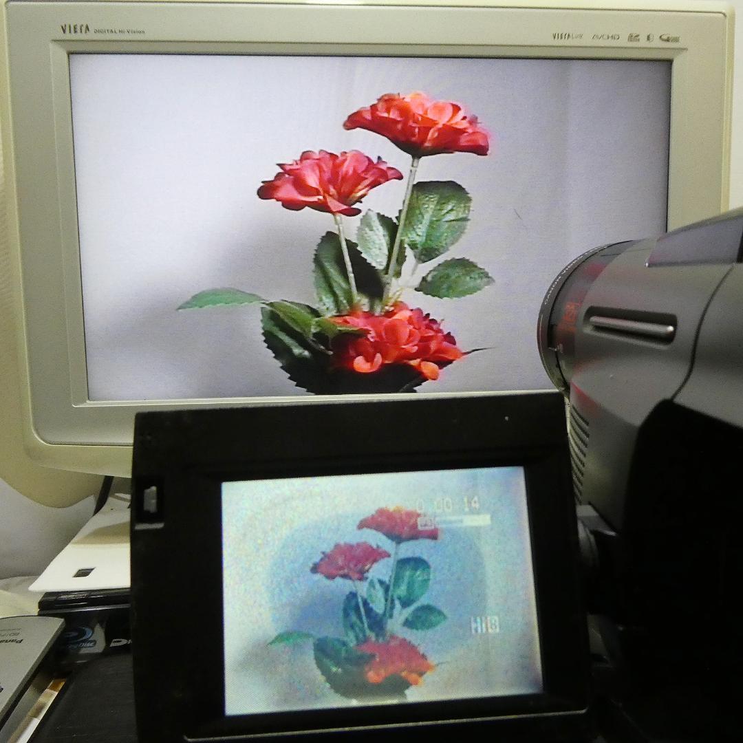 動動作良好キャノンMB-V32 VideoHi8 8ミリビデオカメラ DVD化に