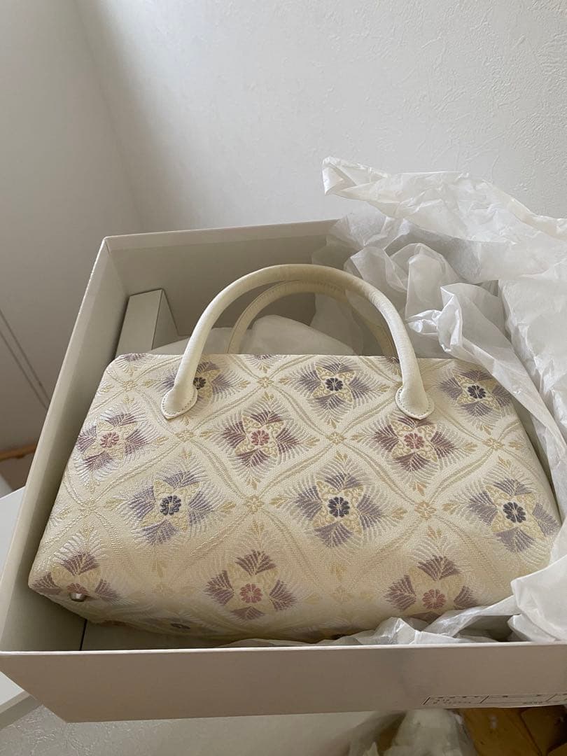 和装　バッグ　利休バッグ　着物　茶道　和服　絹　帯地