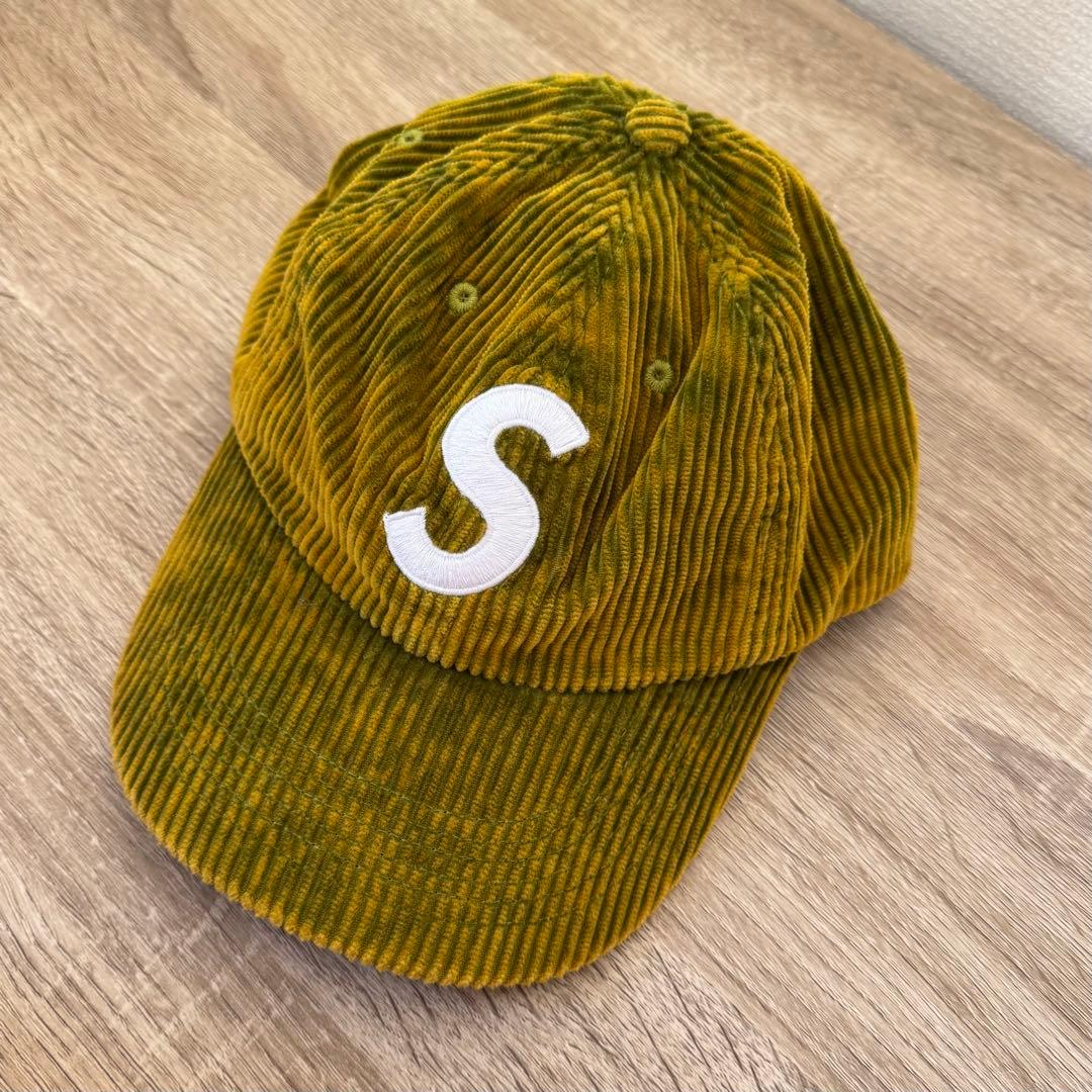 帽子 Supreme Corduroy S Logo Bleached Olive