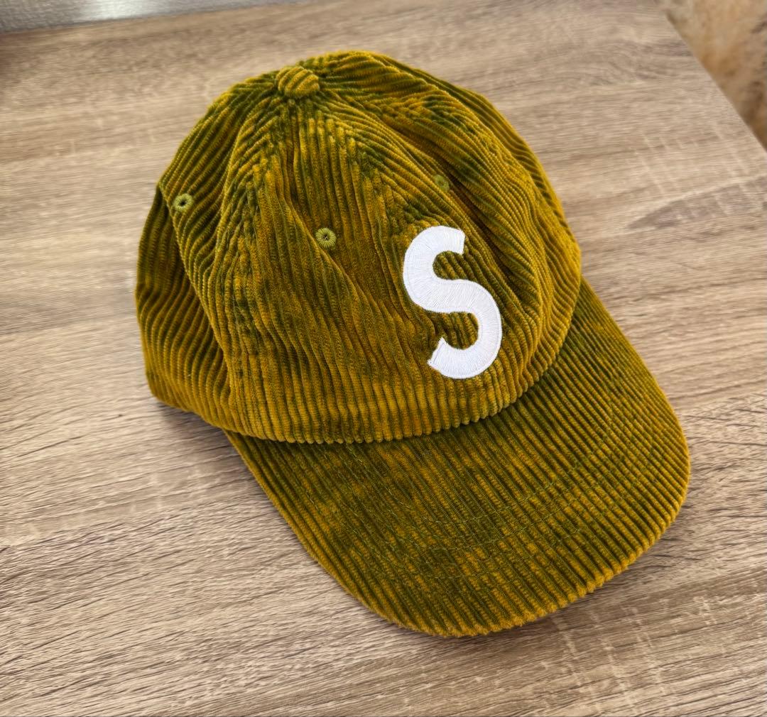 帽子 Supreme Corduroy S Logo Bleached Olive