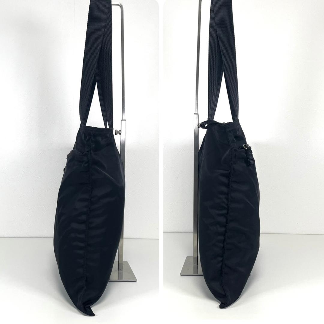 【美品】PRADA ナイロン トートバッグ ショルダーバッグ ブラック カード有