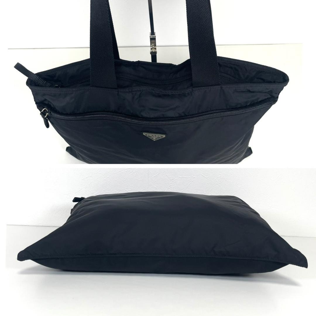 【美品】PRADA ナイロン トートバッグ ショルダーバッグ ブラック カード有