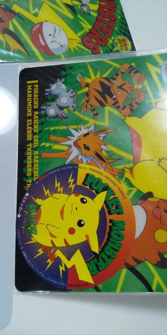 ポケモン ポケットモンスター 下じき したじき ステッカー シール 付き 新品