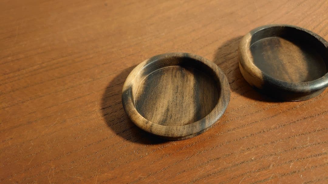 黒柿　襖　襖取手　時代家具　アンティーク家具　銘木　飾棚　2客