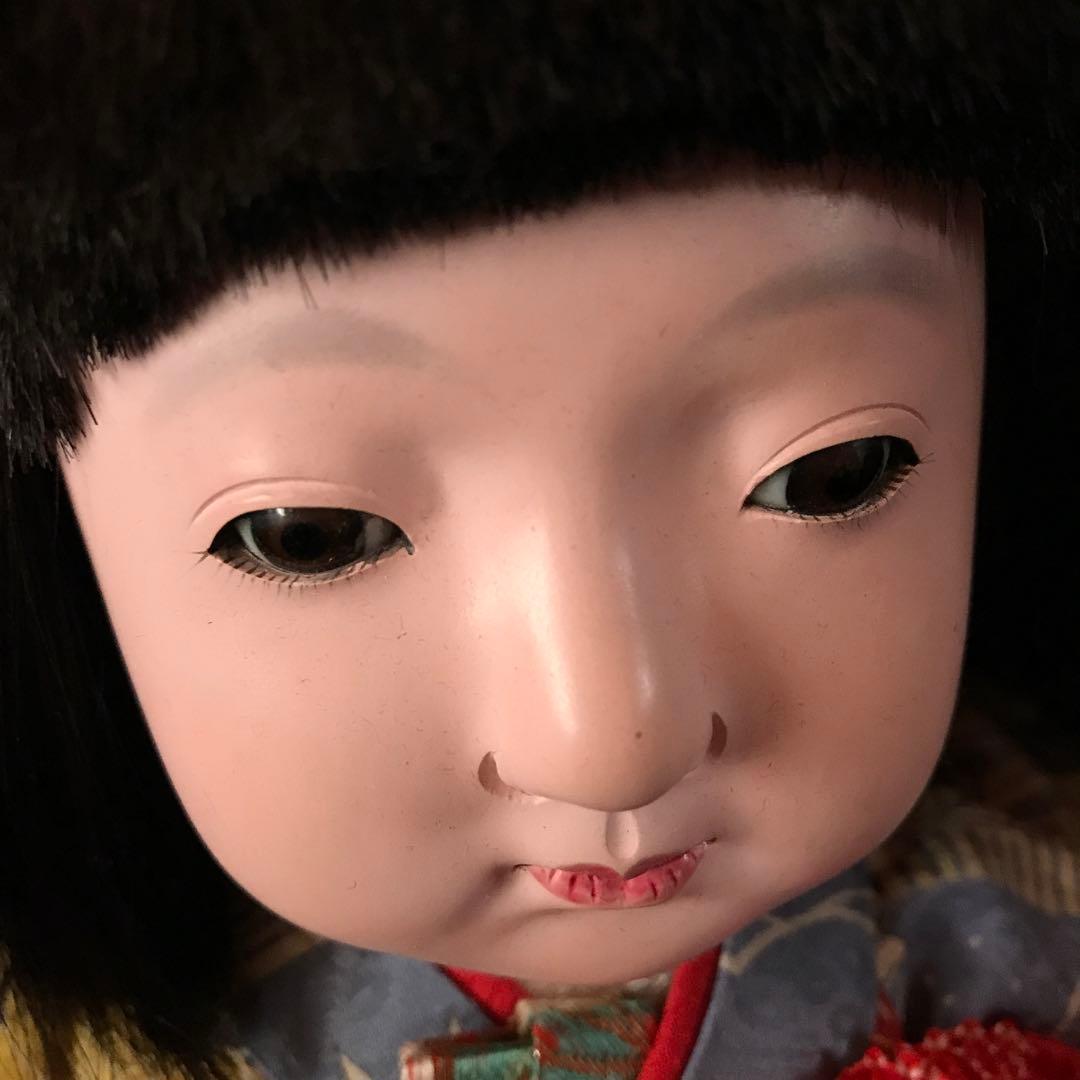 市松人形　春水　12号　昭和初期　鳴きます