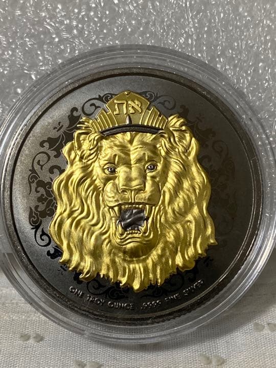 No.6　2022　ニウエ 　ユダのライオン 　ゴールドブラックエンパイア　銀貨