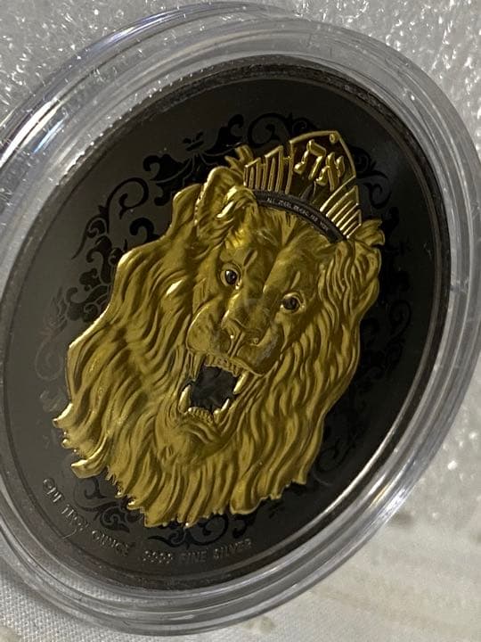 No.6　2022　ニウエ 　ユダのライオン 　ゴールドブラックエンパイア　銀貨
