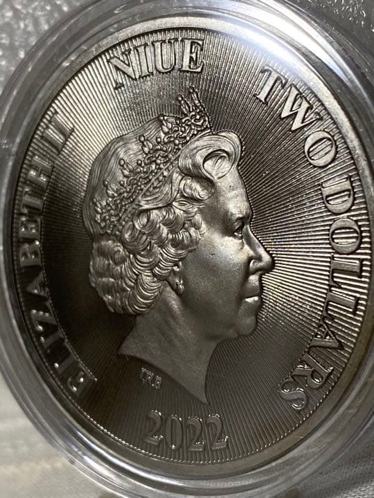 No.6　2022　ニウエ 　ユダのライオン 　ゴールドブラックエンパイア　銀貨