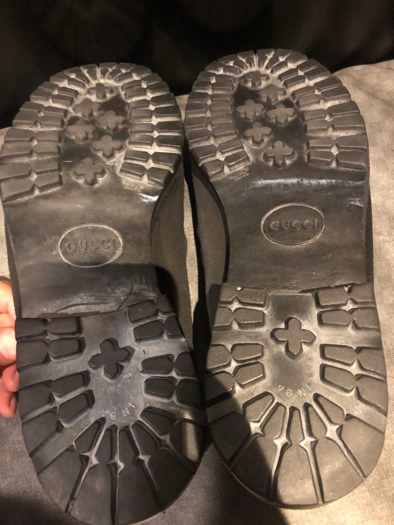 グッチ　ホースビットローファー　廃盤希少品　ミドルカット　スエード　黒　29㎝