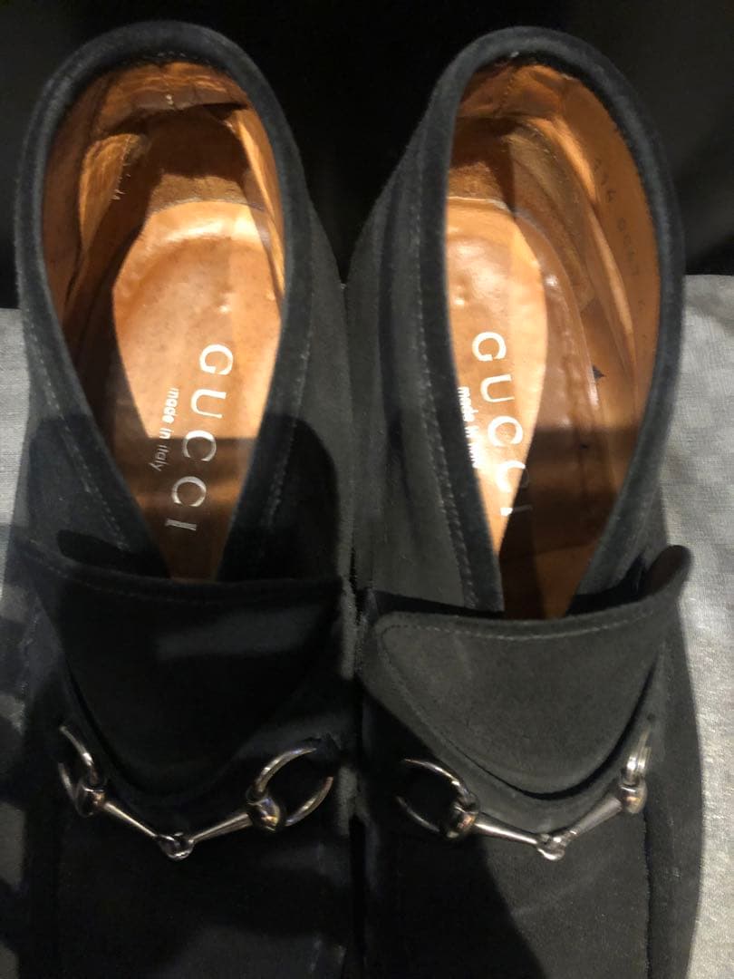 グッチ　ホースビットローファー　廃盤希少品　ミドルカット　スエード　黒　29㎝