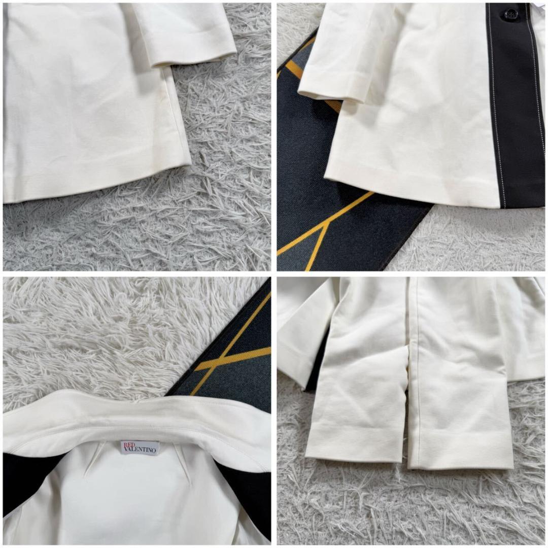 レッドヴァレンティノ ステンカラーコート 着丈86㎝ XXLサイズ ホワイト