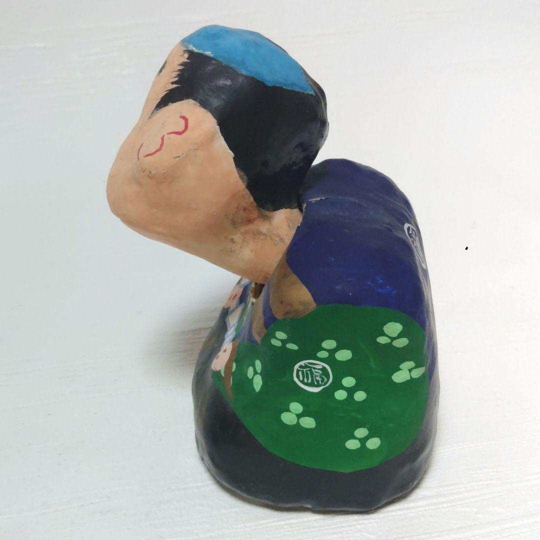 春日部張り子　踊り福助　首ふり人形　五十嵐健二　カ10