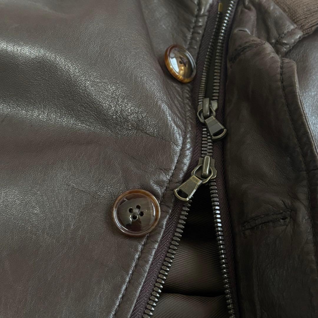 ✨美品✨EDIFICE エディフィス レザージャケット 羊革 ラムレザーML