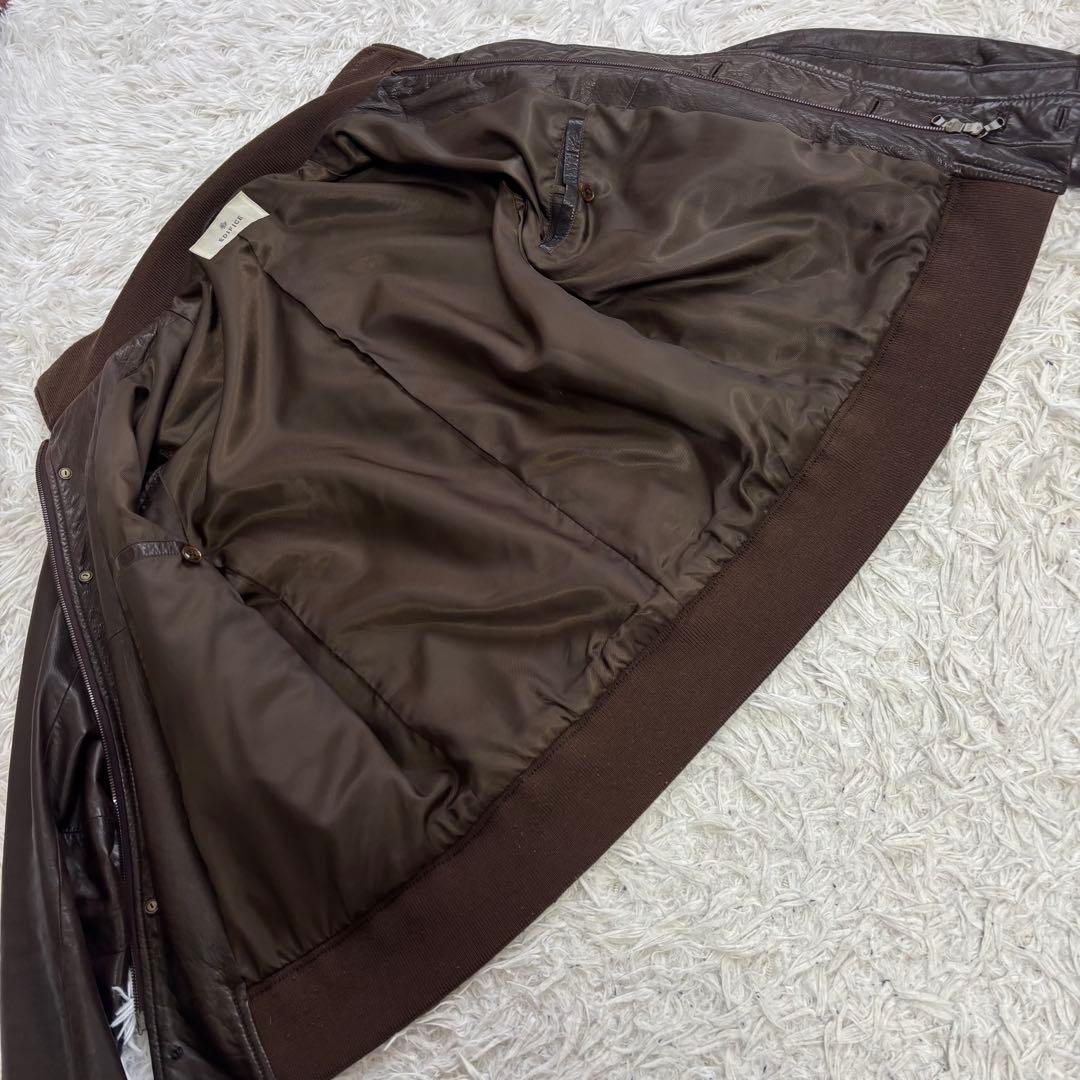 ✨美品✨EDIFICE エディフィス レザージャケット 羊革 ラムレザーML