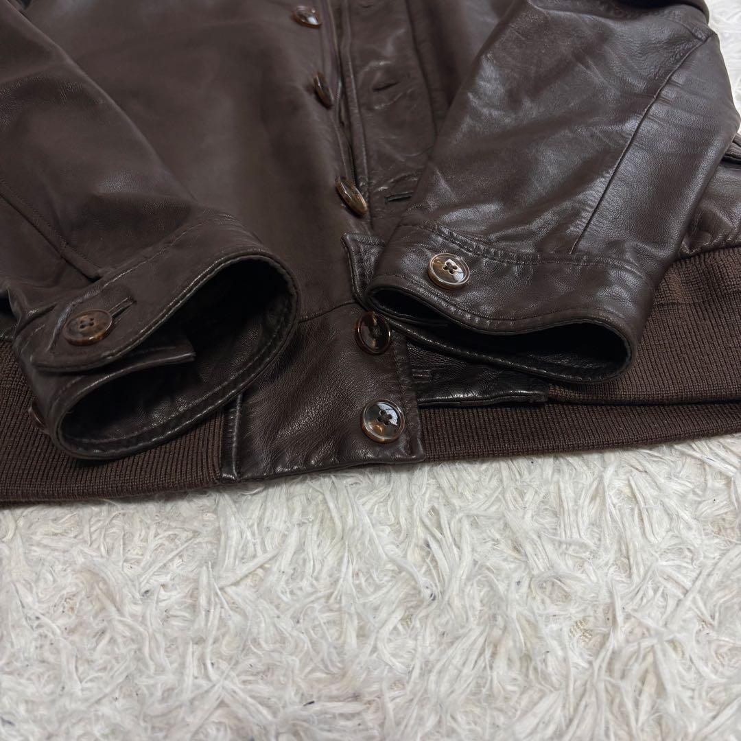 ✨美品✨EDIFICE エディフィス レザージャケット 羊革 ラムレザーML