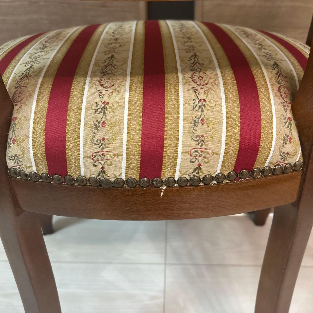 【美品】イタリア製　アームチェア　ダイニングチェア