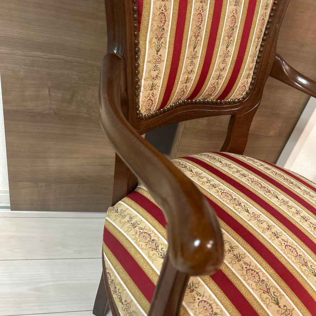 【美品】イタリア製　アームチェア　ダイニングチェア