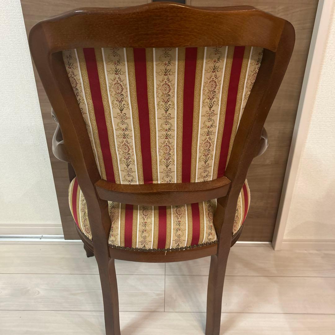 【美品】イタリア製　アームチェア　ダイニングチェア