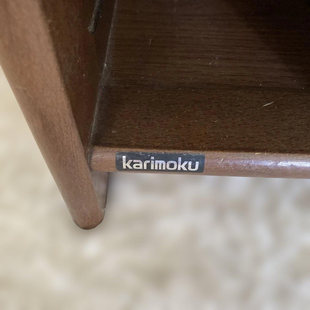 karimoku カリモク　電話台　コンセント付き　オールド