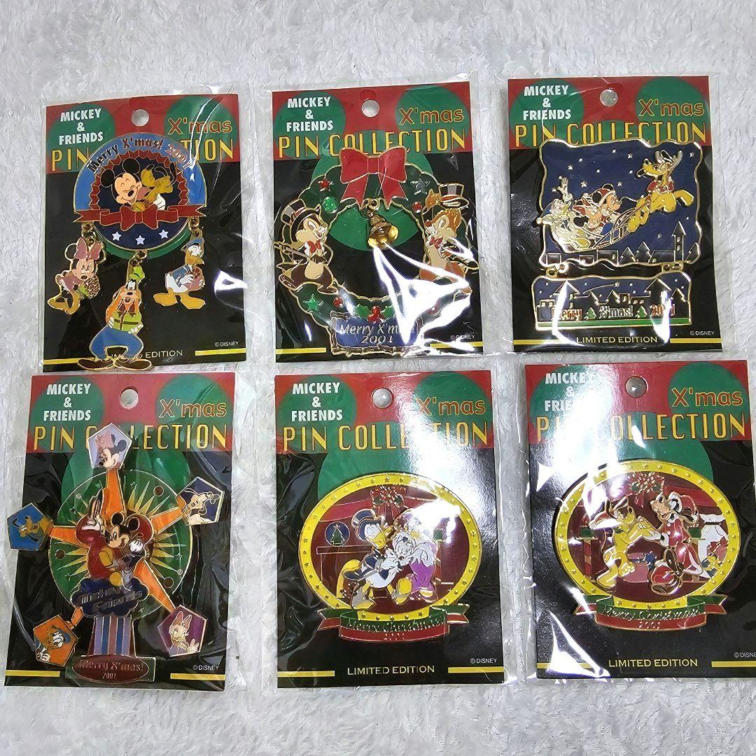 Disney ミッキー＆フレンズ X'mas ピンバッジ LTD2800