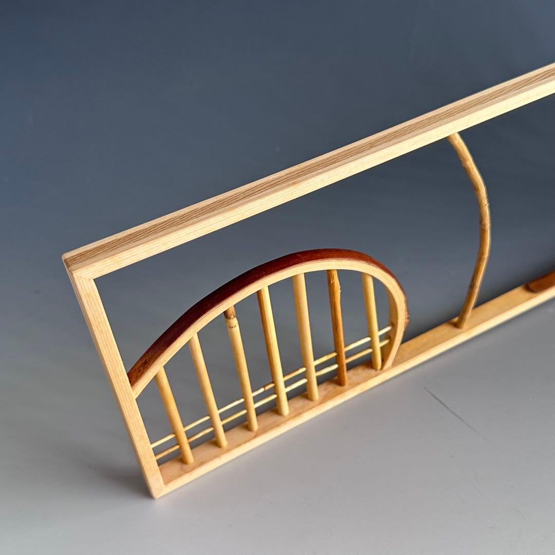 茶道具　煎茶用　結界　竹窓　南部指物師　藪内高達斉　共箱　工芸　煎茶道　茶会