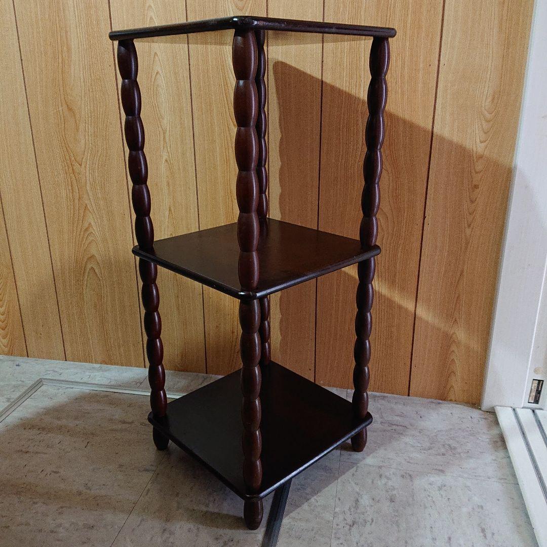 アンティーク木製サイドテーブル花台カフェ古民家