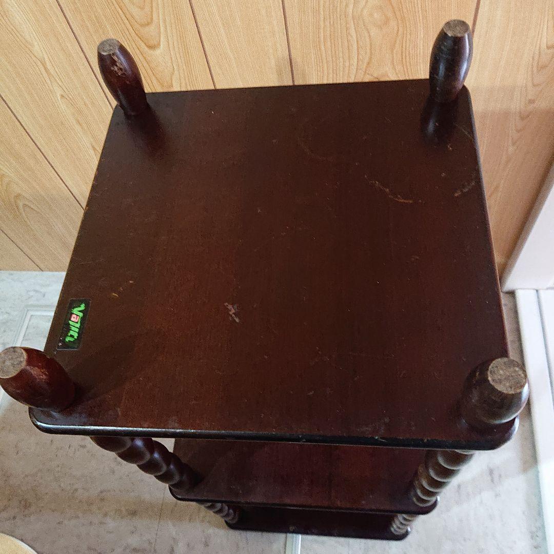 アンティーク木製サイドテーブル花台カフェ古民家