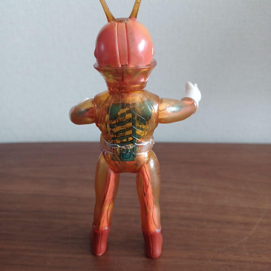 当時物ポピー製 スケルトンモールドあり「仮面ライダーV3 」希少ソフビフィギュア