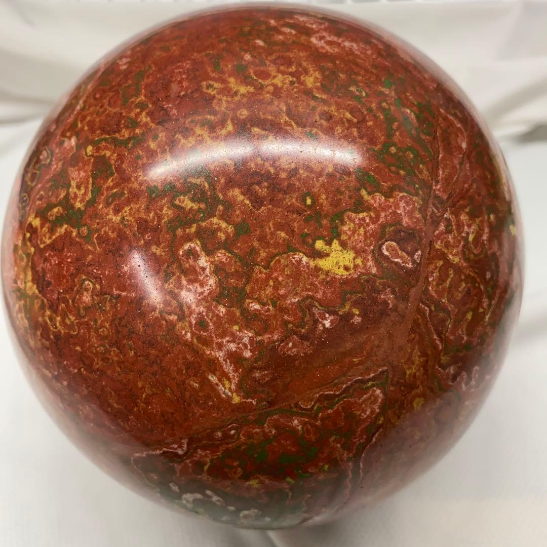 大理石　置物　球形