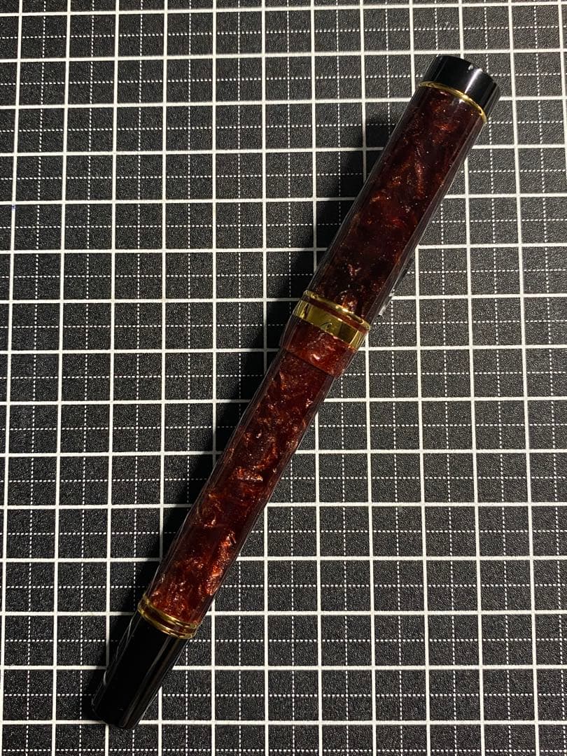 筆記具 PARKER Duofold International Marble-red