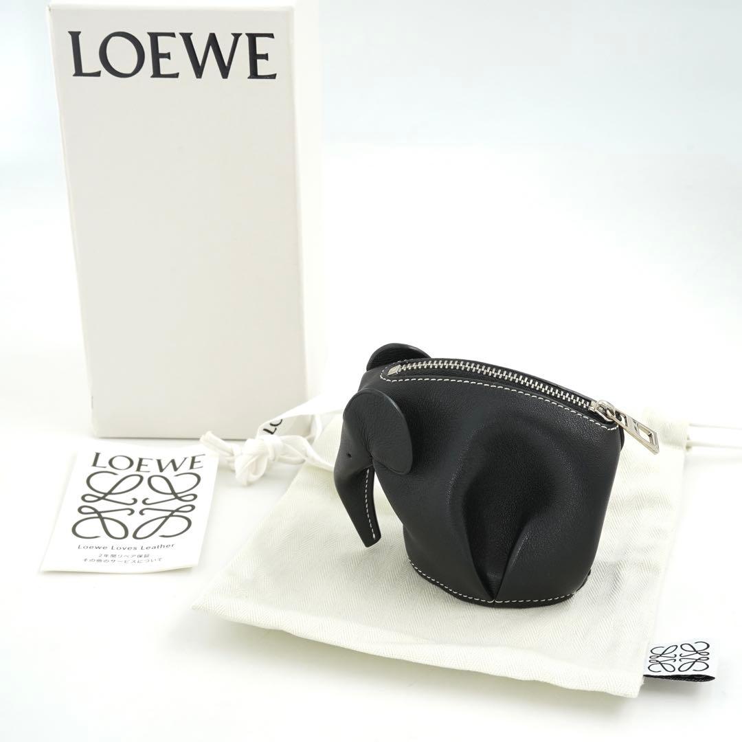 ✨新品未使用・箱付き✨　LOEWE ケース　小銭入れ　エレファント　ゾウ