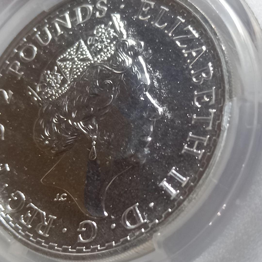 銀貨 2016年 ブリタニア 2ポンド PCGS MS69 最高位