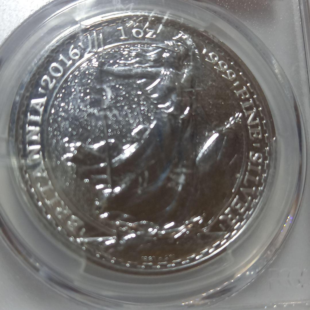 銀貨 2016年 ブリタニア 2ポンド PCGS MS69 最高位