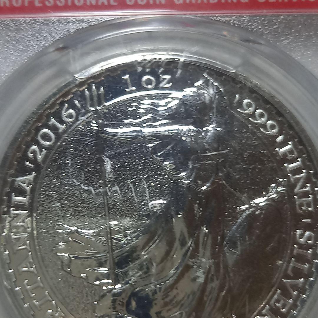 銀貨 2016年 ブリタニア 2ポンド PCGS MS69 最高位