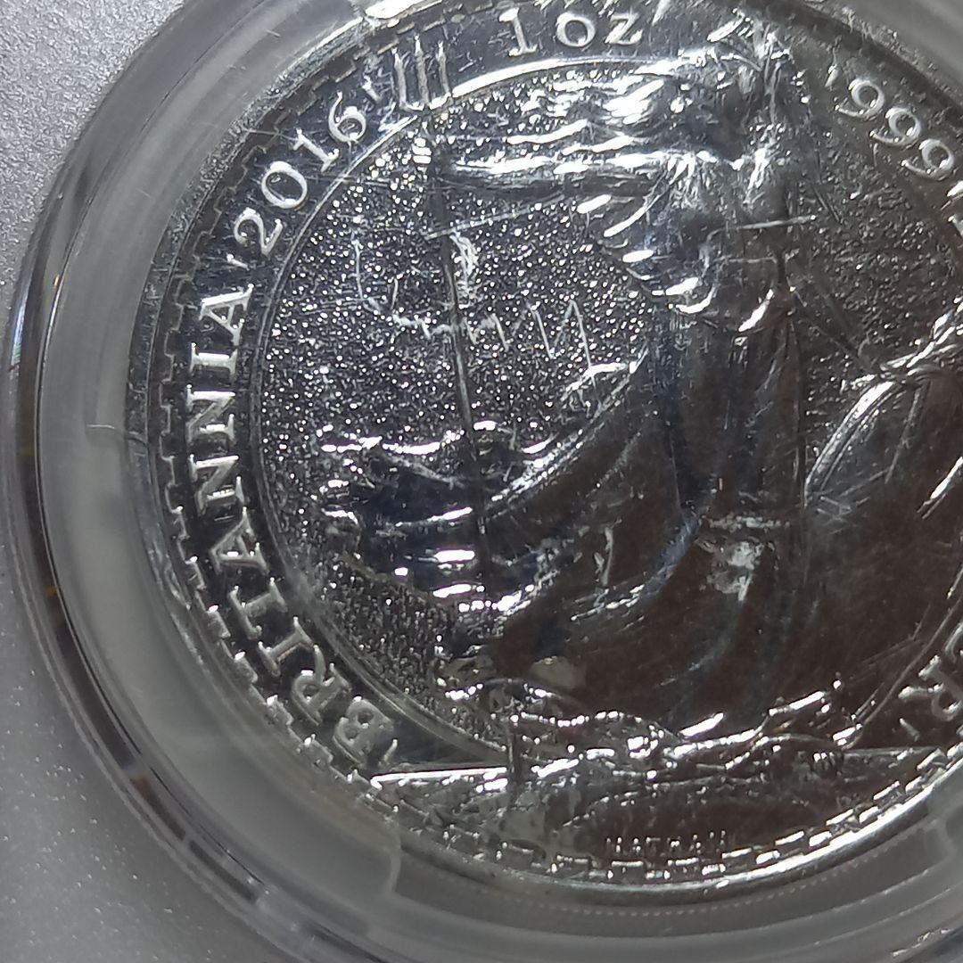 銀貨 2016年 ブリタニア 2ポンド PCGS MS69 最高位