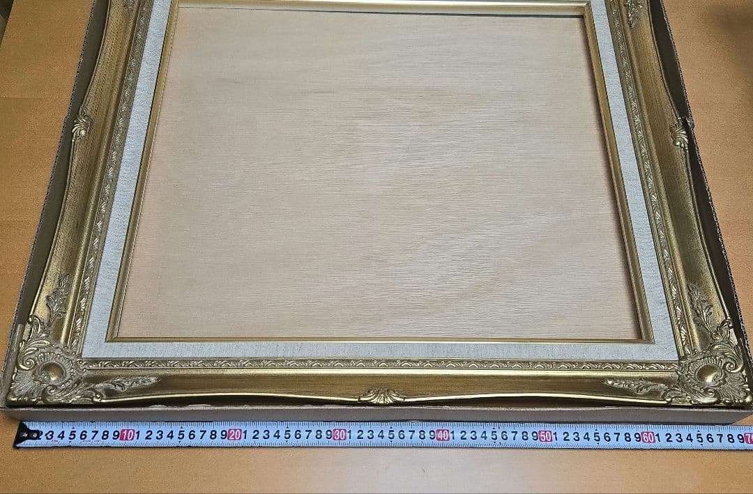美品　額縁　アンティーク　ゴールド　油彩縁　ガラス