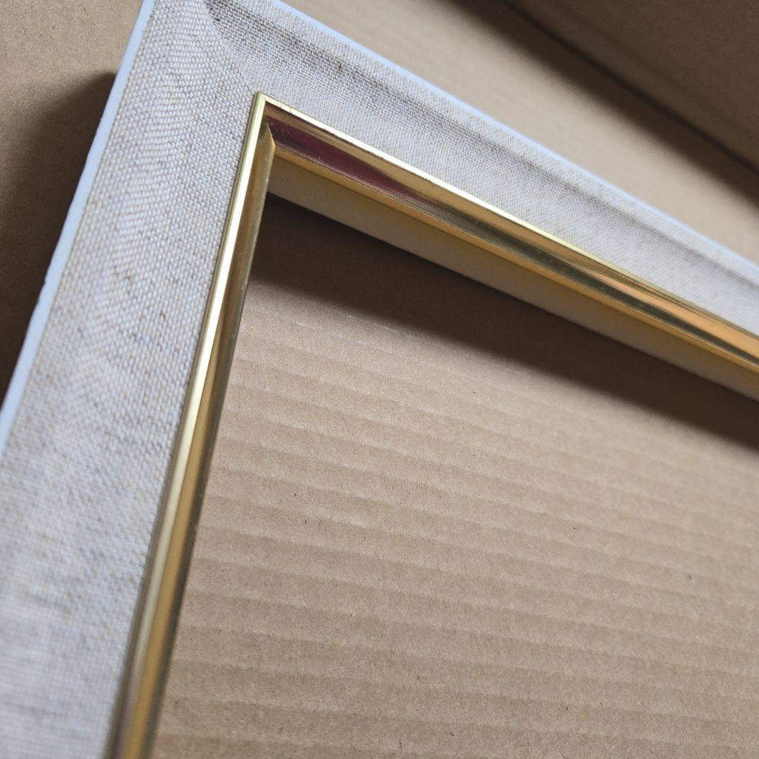美品　額縁　アンティーク　ゴールド　油彩縁　ガラス