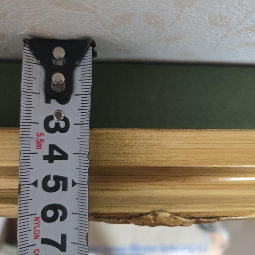 美品　額縁　アンティーク　ゴールド　油彩縁　ガラス